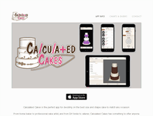 Tablet Screenshot of calculatedcakes.com